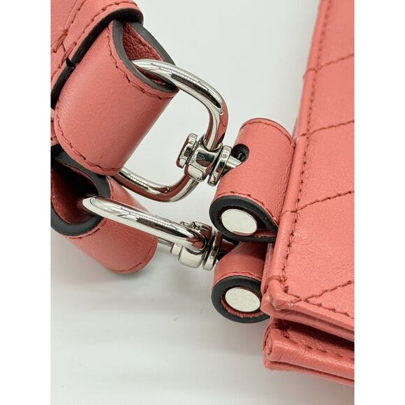 Gucci Pink Sakai Be Green Calfskin Diagonal Stitched Tote Bag*FULL INCLUSION*NWT - Picture 4 of 15